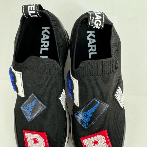 NWOB KARL LAGERFELD PARIS Women Meadow Graphic Slip-On Sneakers Size 9.5 - Picture 7 of 9
